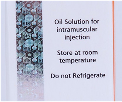 tira holográfica de múltiplas camadas